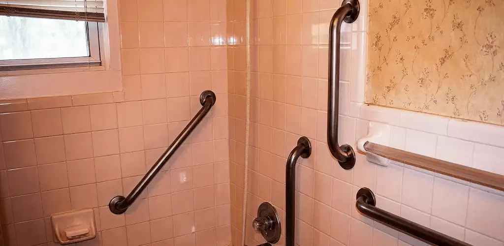 Shower grab bar installation for bathroom safety and accessibility in Green Bay, WI