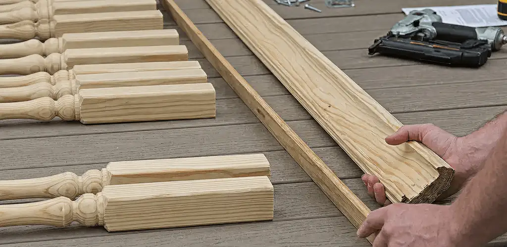Handrail installation materials and wood components for stair rail work in Green Bay, WI